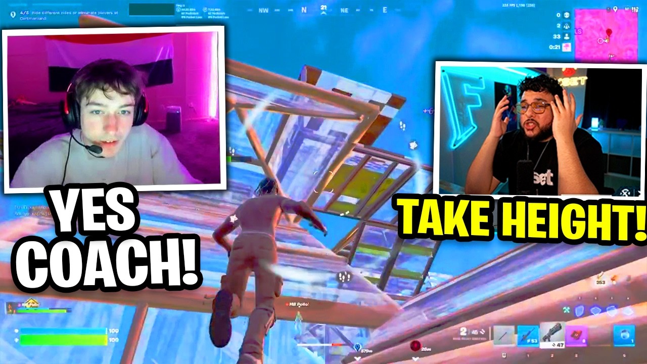 Faxuty Tries Coaching Peterbot & Pollo in Eval Finals | The Worst Fortnite Coach?