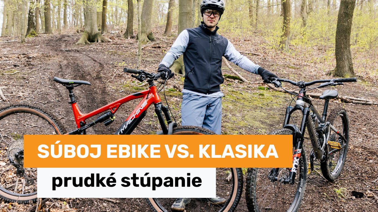 Súboj ebike vs. klasika - prudké stúpanie v blate