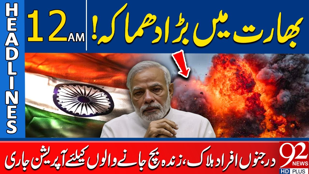 Massive Expl*osion in India! Dozens Ki*lled, Rescue Operation Underway | 12 AM Headlines | 92NewsHD