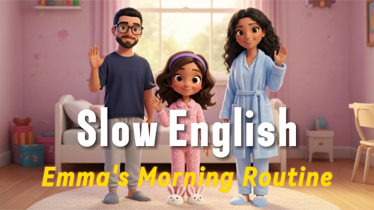 Emma's Morning Routine | Slow English Listening for Beginners (A1 - A2 Level)
