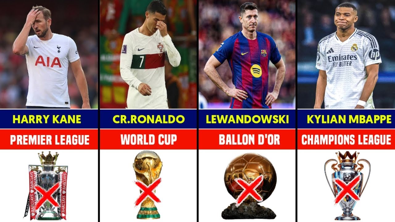 Missing Glory: Footballers Without Their Biggest Awards & Trophies 😯