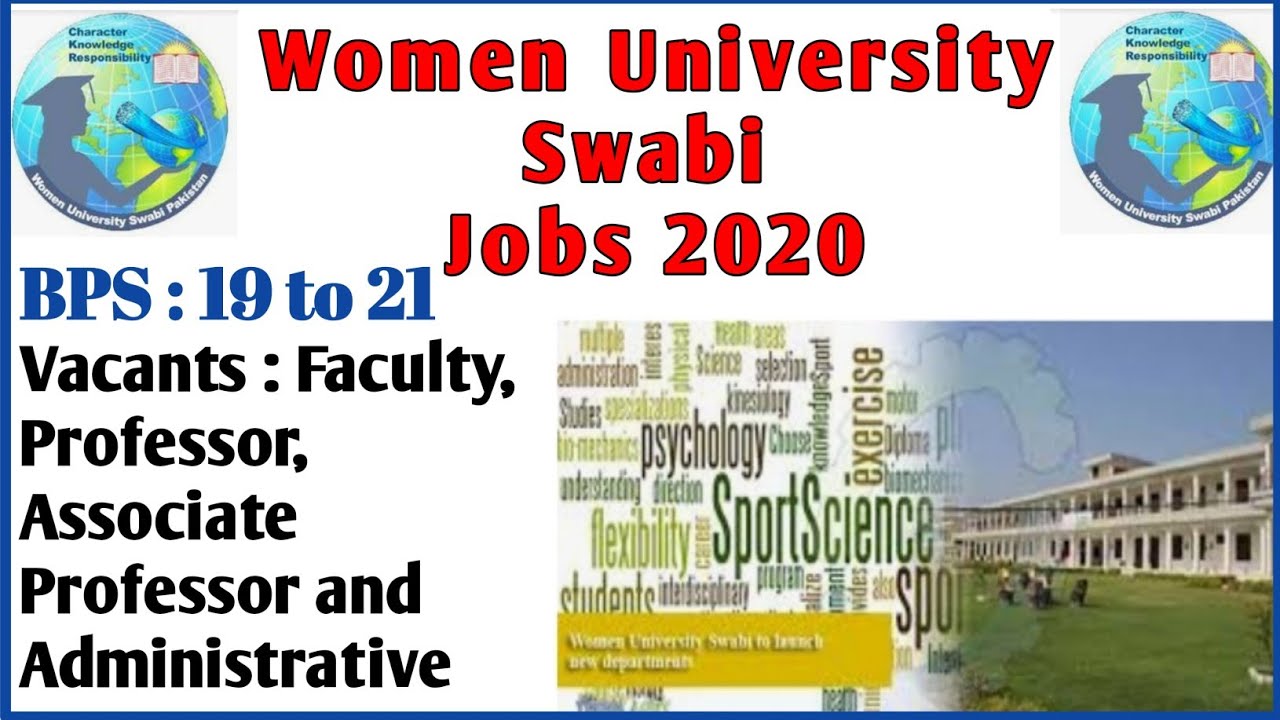 Women University Swabi Jobs 2020 | Faculty, Professor, Administrative Jobs | Pakistan Jobs Explore