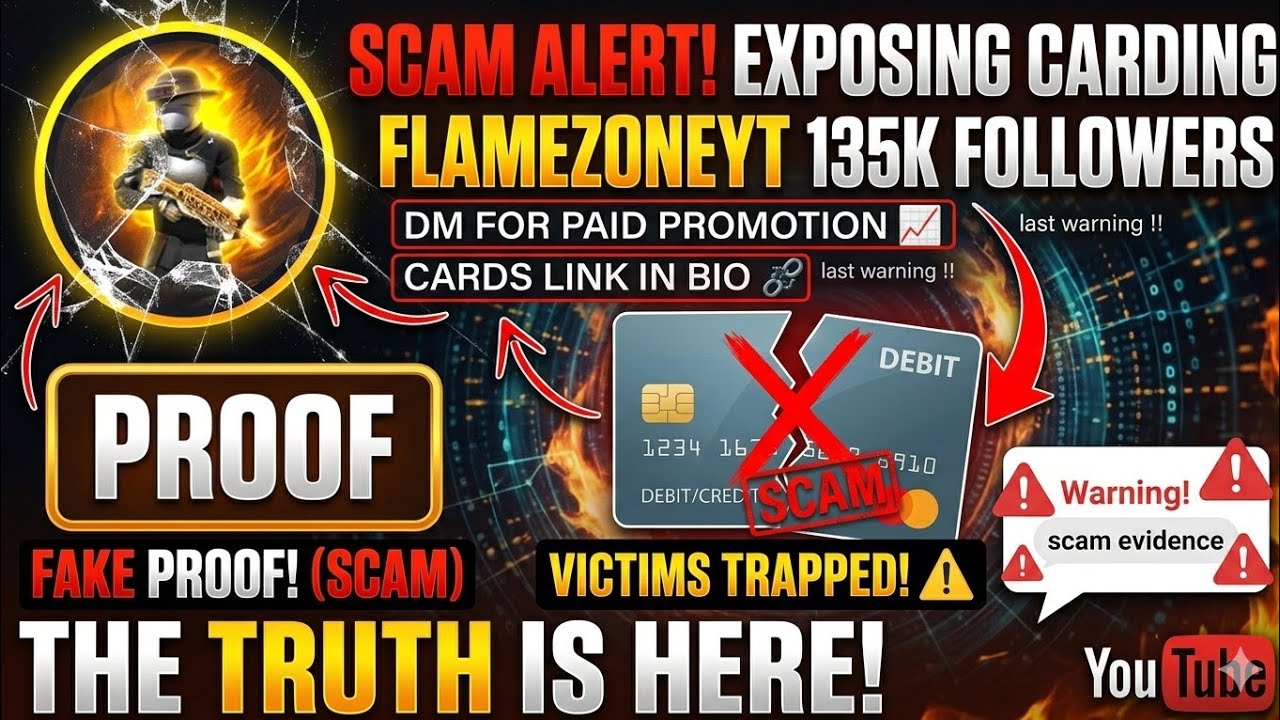 FLAME ZONE YT😡 CARDING SCAM FULLY EXPOSED IN THIS VIDEO MUST WATCH BEFORE DEALING 