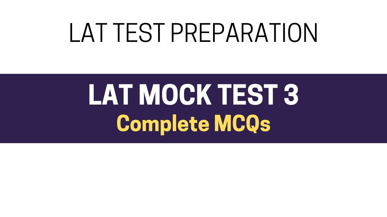 Lat Mock Test 2024 | LAT Test Preparation