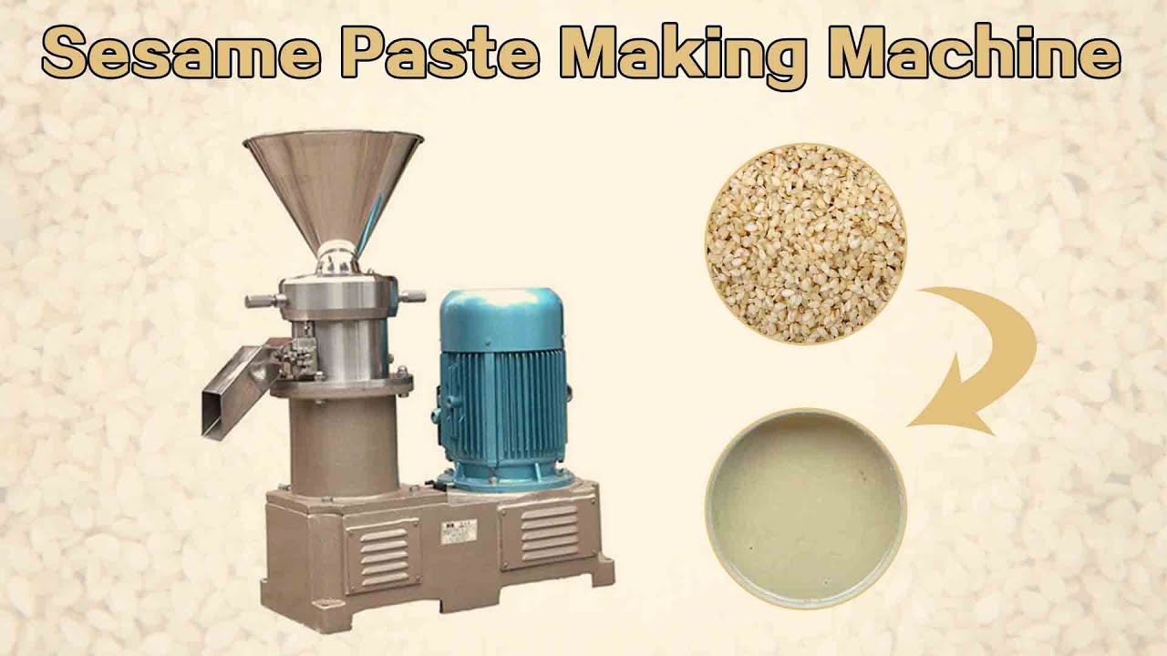 Super-fine sesame paste tahini making machine | sesame seed tahini grinder for sale