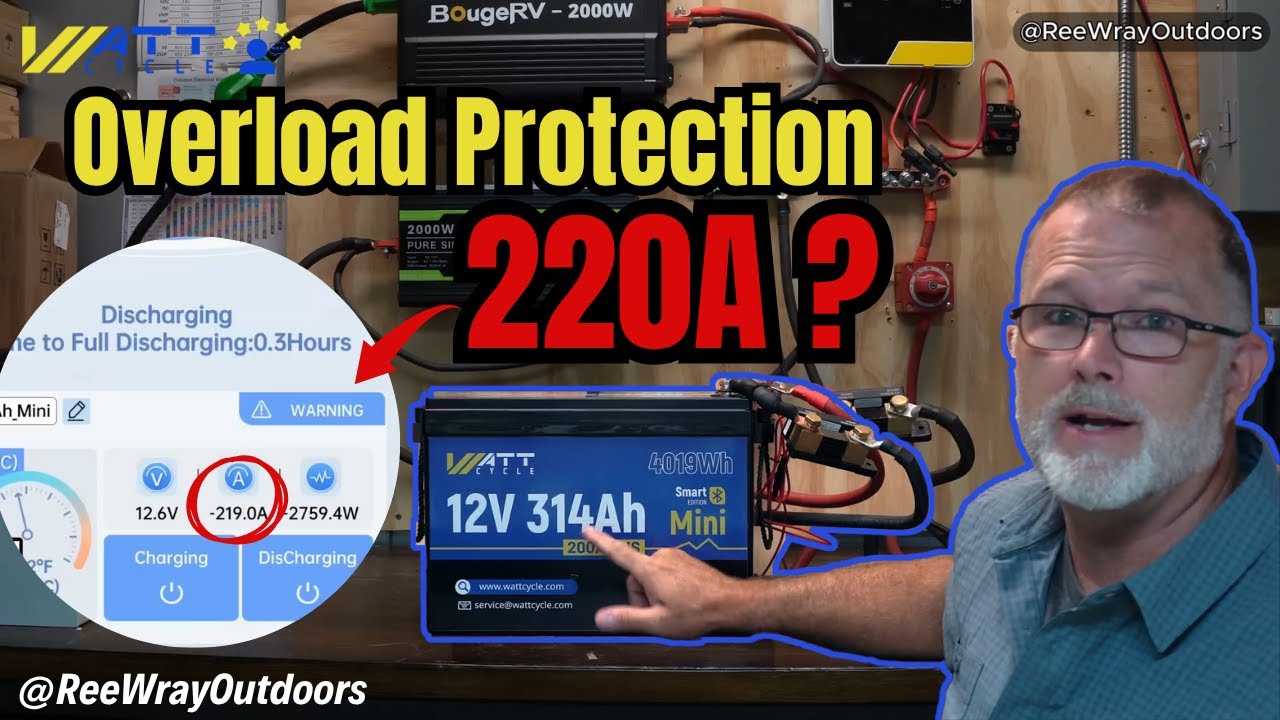 314Ah Battery Stress Test 🔥 What Happens Under Overload?😱🔋