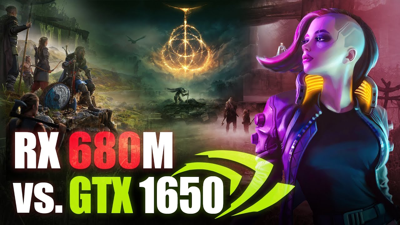 Radeon 680M iGPU vs GTX 1650 Laptop Comparison in 8 Games