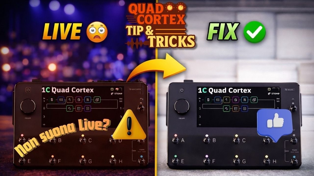 Hai creato il preset perfetto, ma LIVE NON SUONA? | Quad Cortex Tip & Tricks #quadcortex