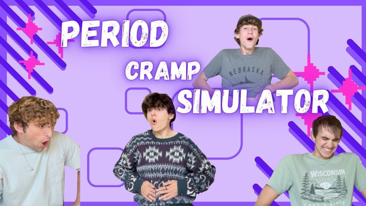 my guy friends try a PERIOD CRAMP SIMULATOR!!!