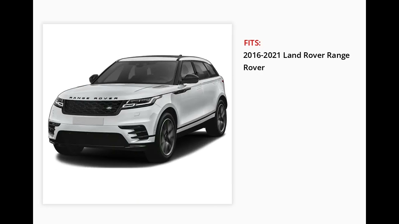 2017-2021 Land Rover Range Rover Front Mudflaps Splash Guards Set Of 2 Black - VPLGP0109