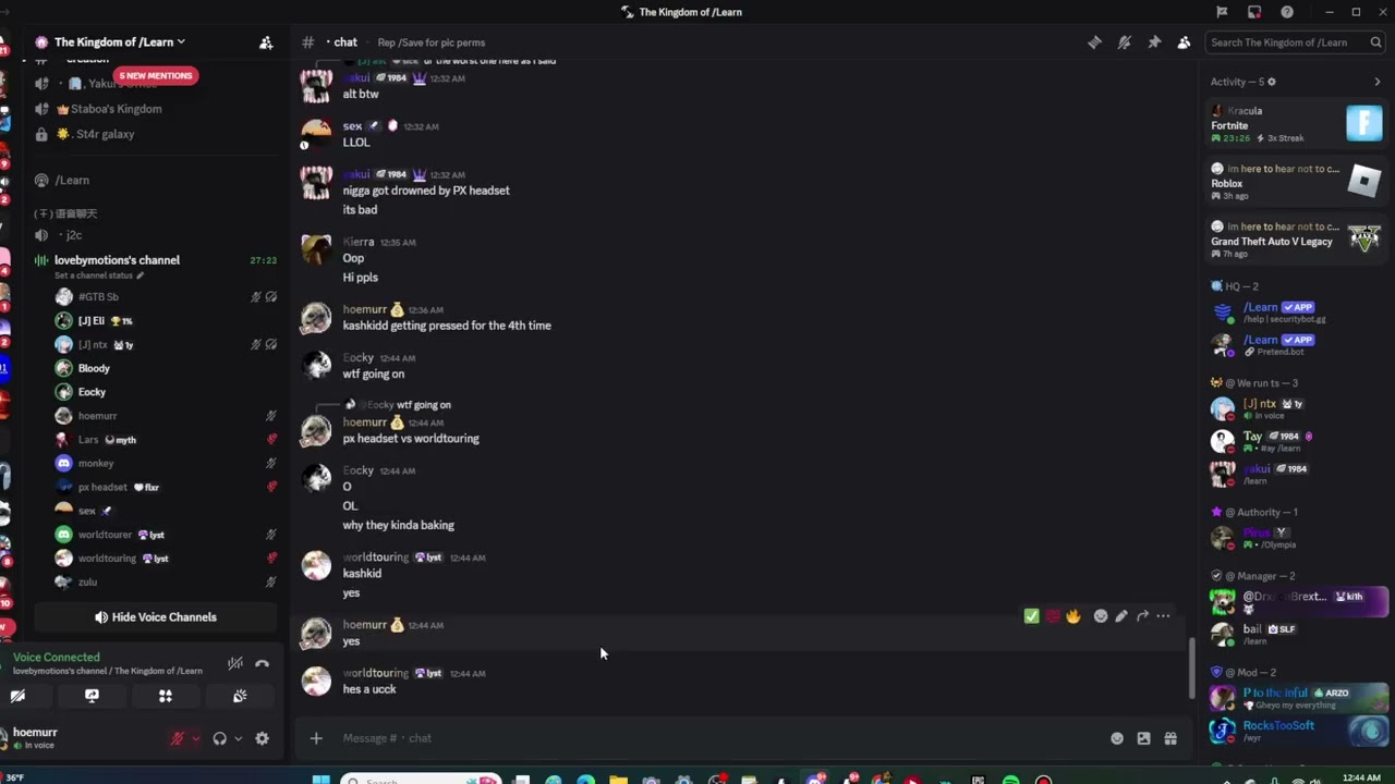 Xage PRESSES kashkidd out the call (discord packing)