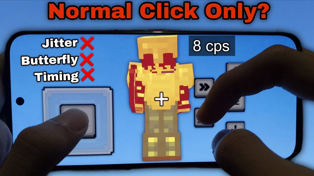 CAN YOU BE PRO With NORMAL CLICKING in Minecraft Mobile?