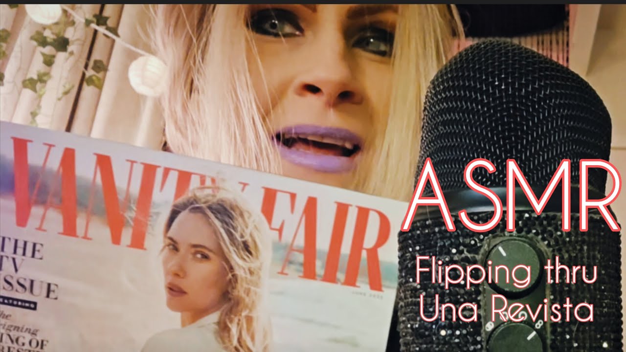 ASMR hojeando una revista de Vanity Fair mientras descansas #asmr #asmrrevista 