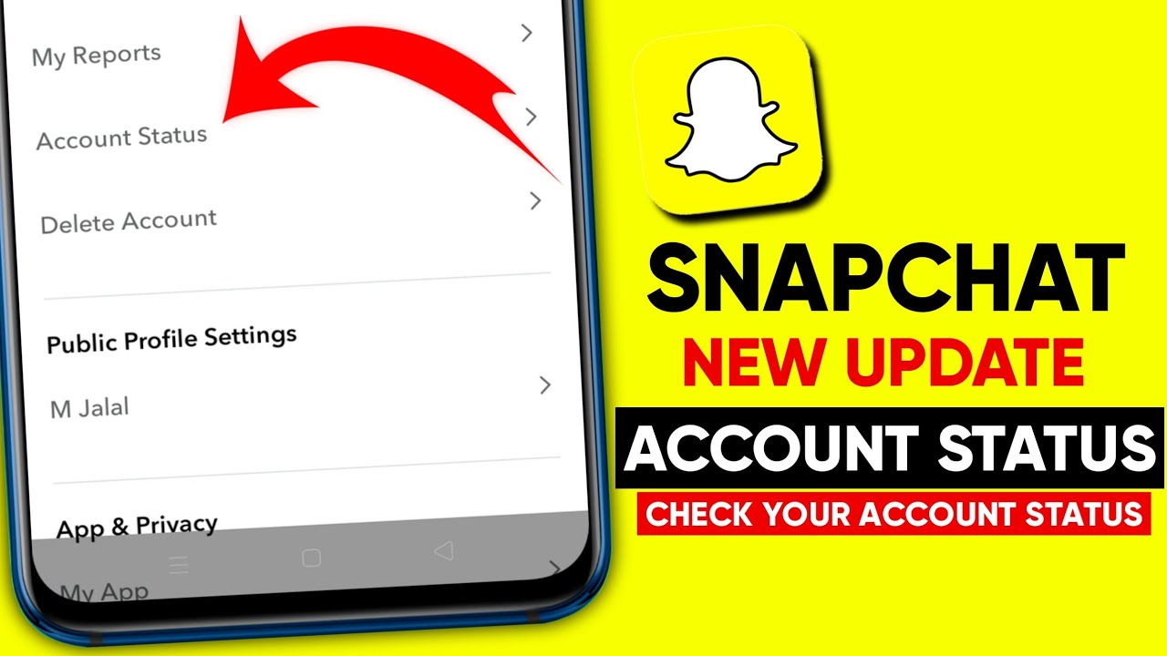 Snapchat account status update || Snapchat new update || Account status on Snapchat