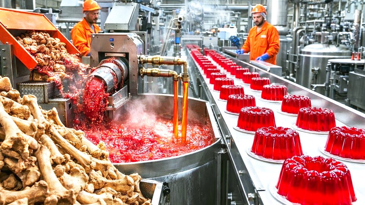 CÓMO se HACE la GELATINA con MILLONES de HUESOS 🍮 | el SECRETO OCULTO en las FÁBRICAS