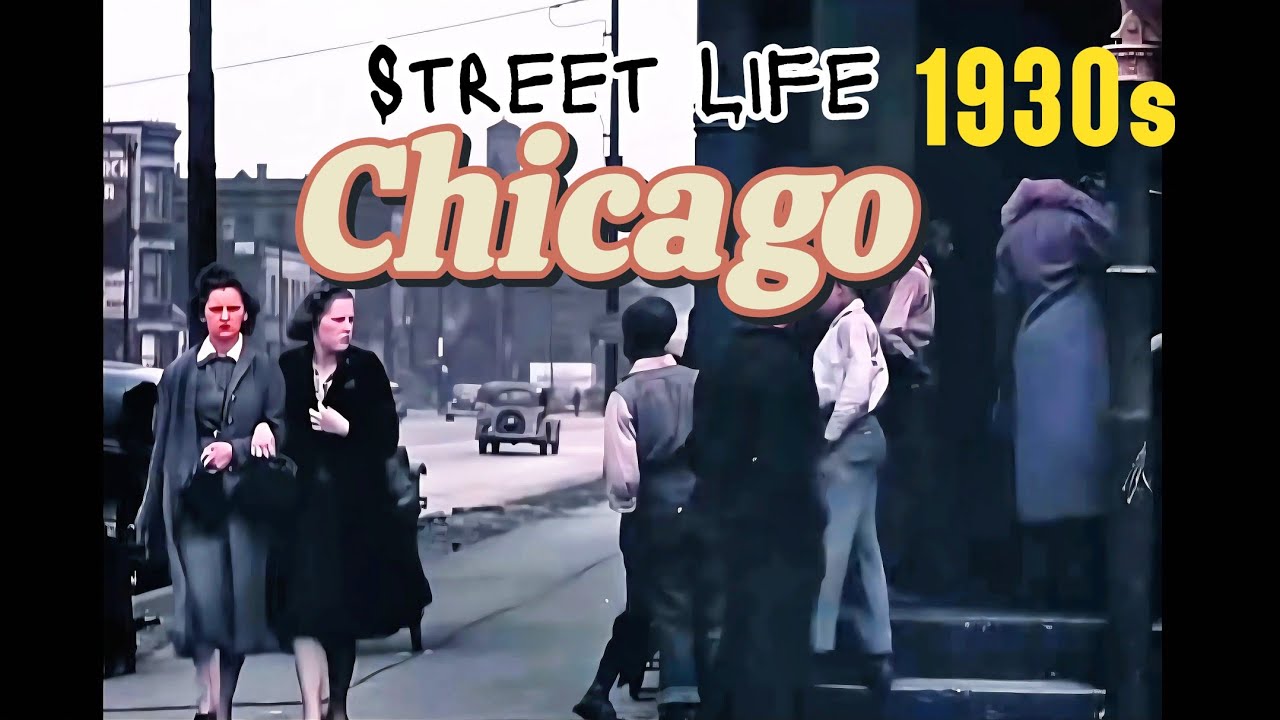Street Life Chicago 1930s Depression Era