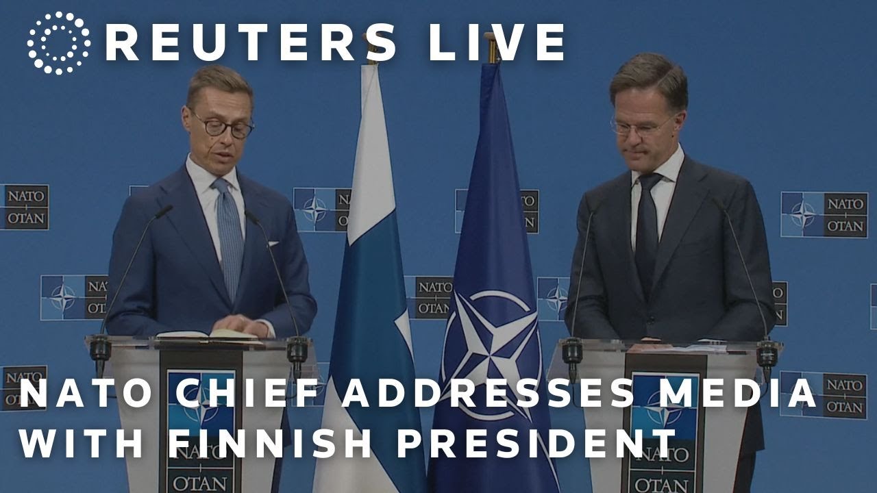 LIVE: NATO chief Mark Rutte addresses media with Finnish president