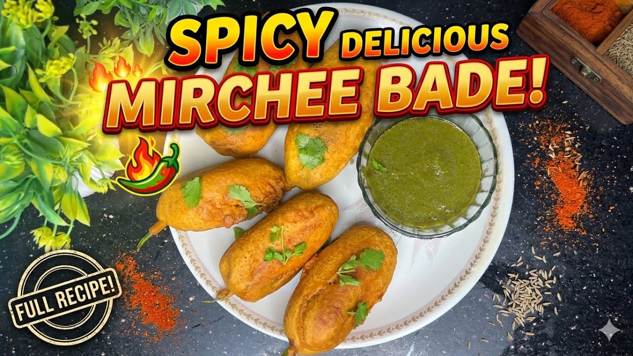 Jodhpur Style Mirchi Bada | Original Rajasthani Mirchi Vada Recipe | Stuffed Chili Fritters