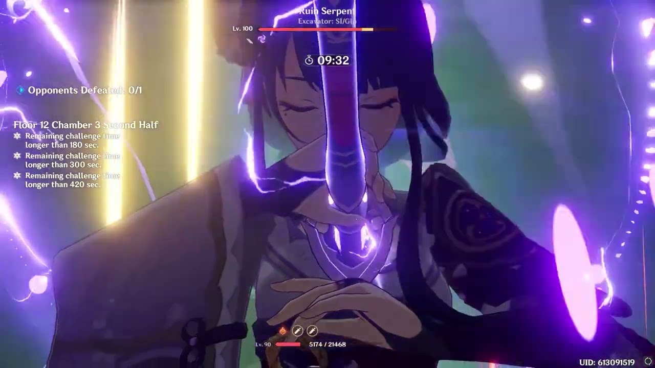 One Rotation Ruin Serpent  |  Hu Tao, Ayaka, Raiden, Yelan...