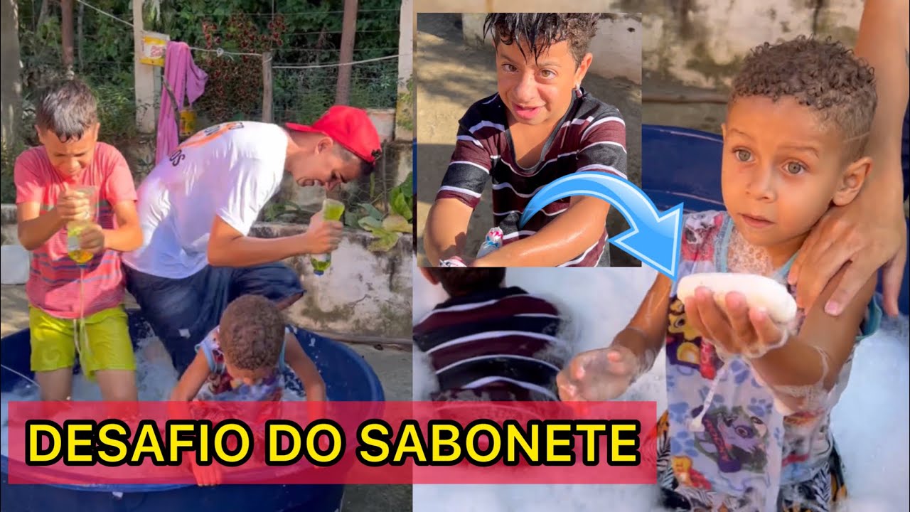 DESAFIO DO SABONETE COM LUQUINHAS E OS CATITOS