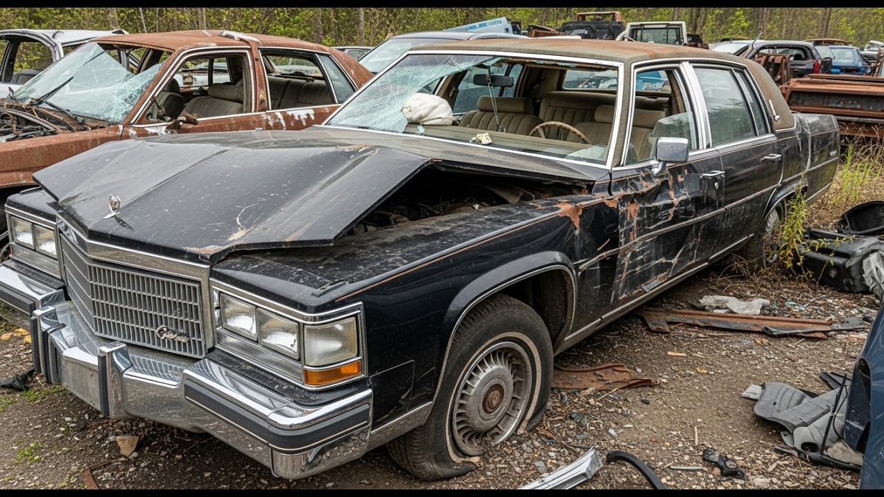 Full Restoration of Black Cadillac Fleetwood Brougham | Complete Classic American Car Rebuild