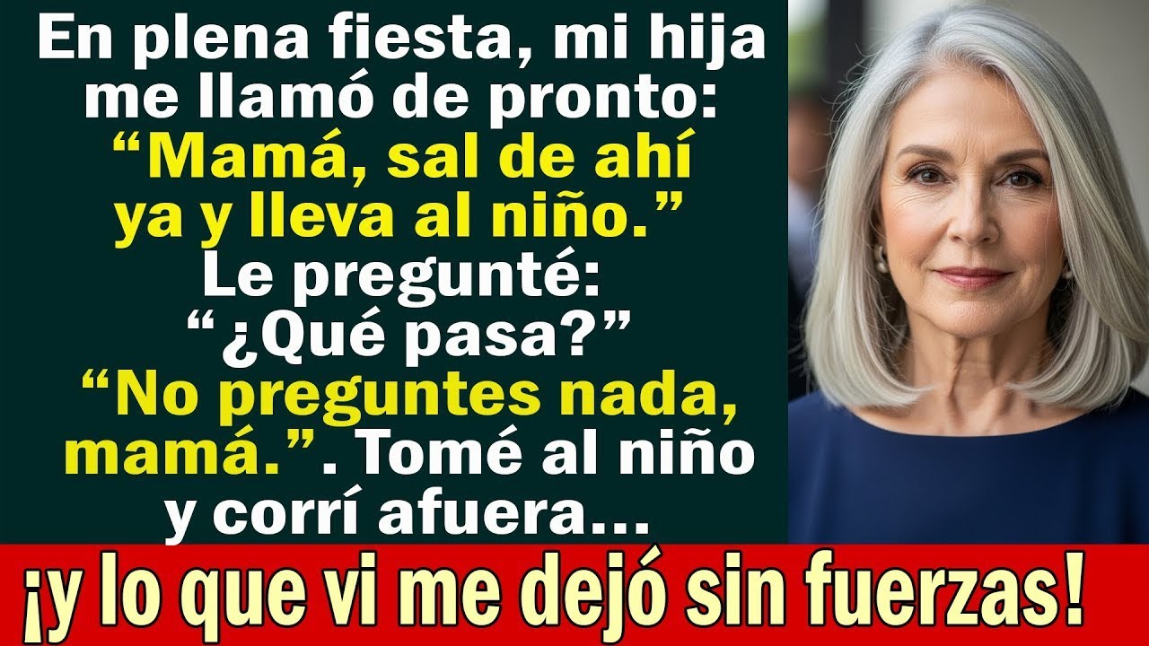 No meio da festa, minha filha me ligou: “Saia agora e leve o menino!” O que vi depois me paralisou.