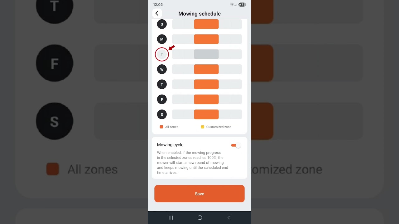 Segway Navimow App Mowing Schedule Walk through 
