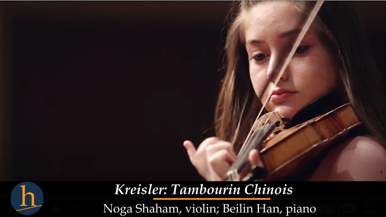 Kreisler: Tambourin Chinois | Noga Shaham (13), violin; Beilin Han, piano