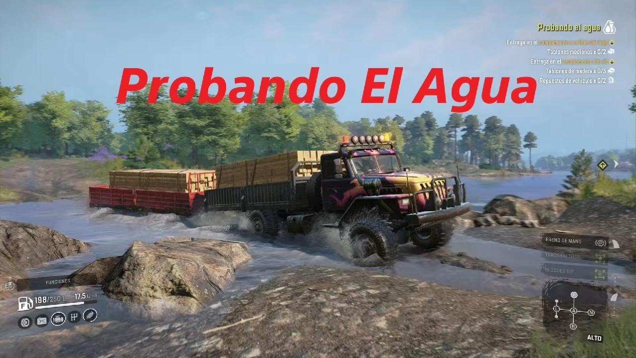 SnowRunner Probando El Agua