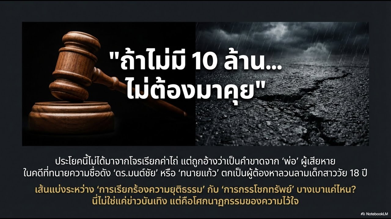 ทนายแก้วกับกับดักศีลธรรม 10 ล้านบาท