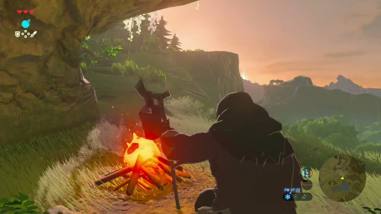 【ゼルダの伝説】焚火眺める〜4時間〜
