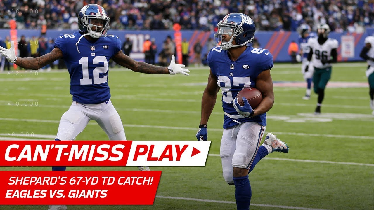 Sterling Shepard Snags the Quick Toss & Goes 67 Yards for TD! | Can't-Miss Play | NFL Wk 15