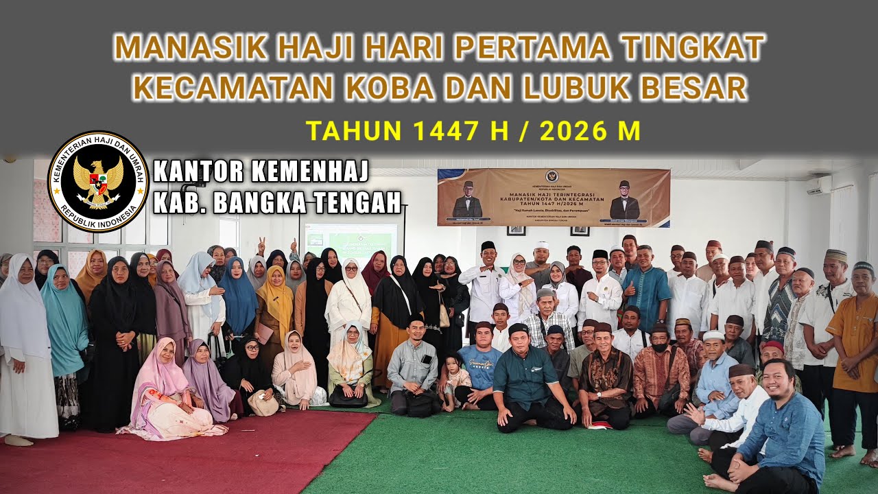 Kegiatan Manasik Haji Tingkat Kecamatan di Kantor kementerian Haji dan Umrah