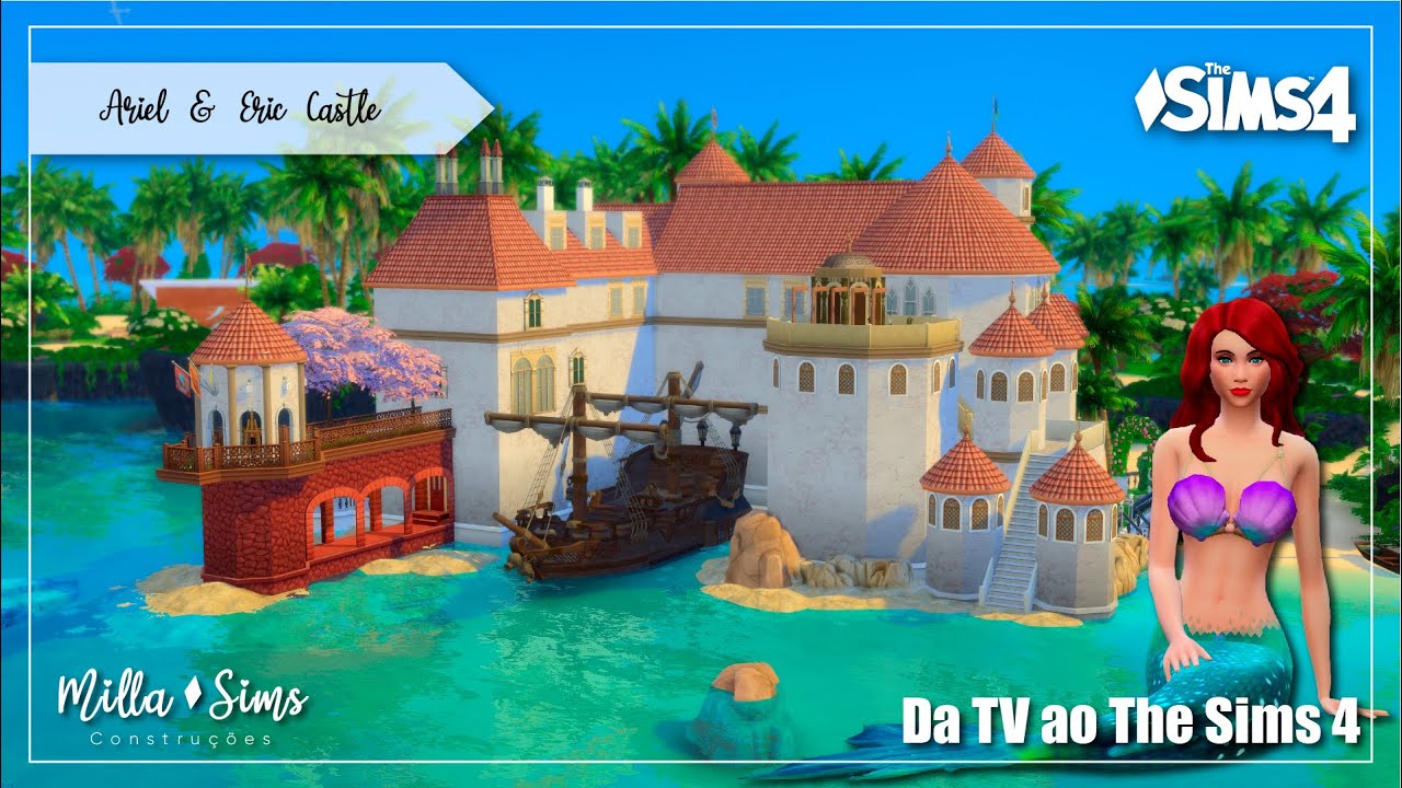 The Little Mermaid | Prince Eric's Castle | The Sims 4 | No CC | Stop Motion