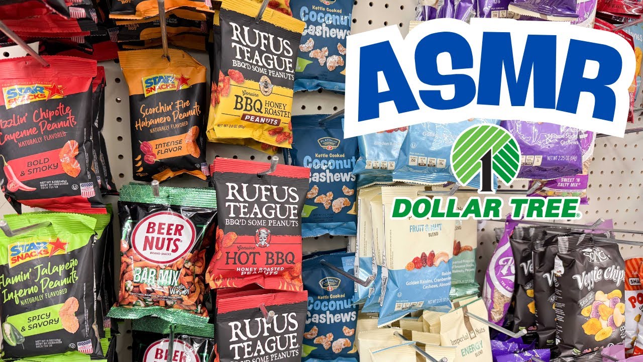 ASMR Whisper and eating: Dollar Tree Snack Showdown