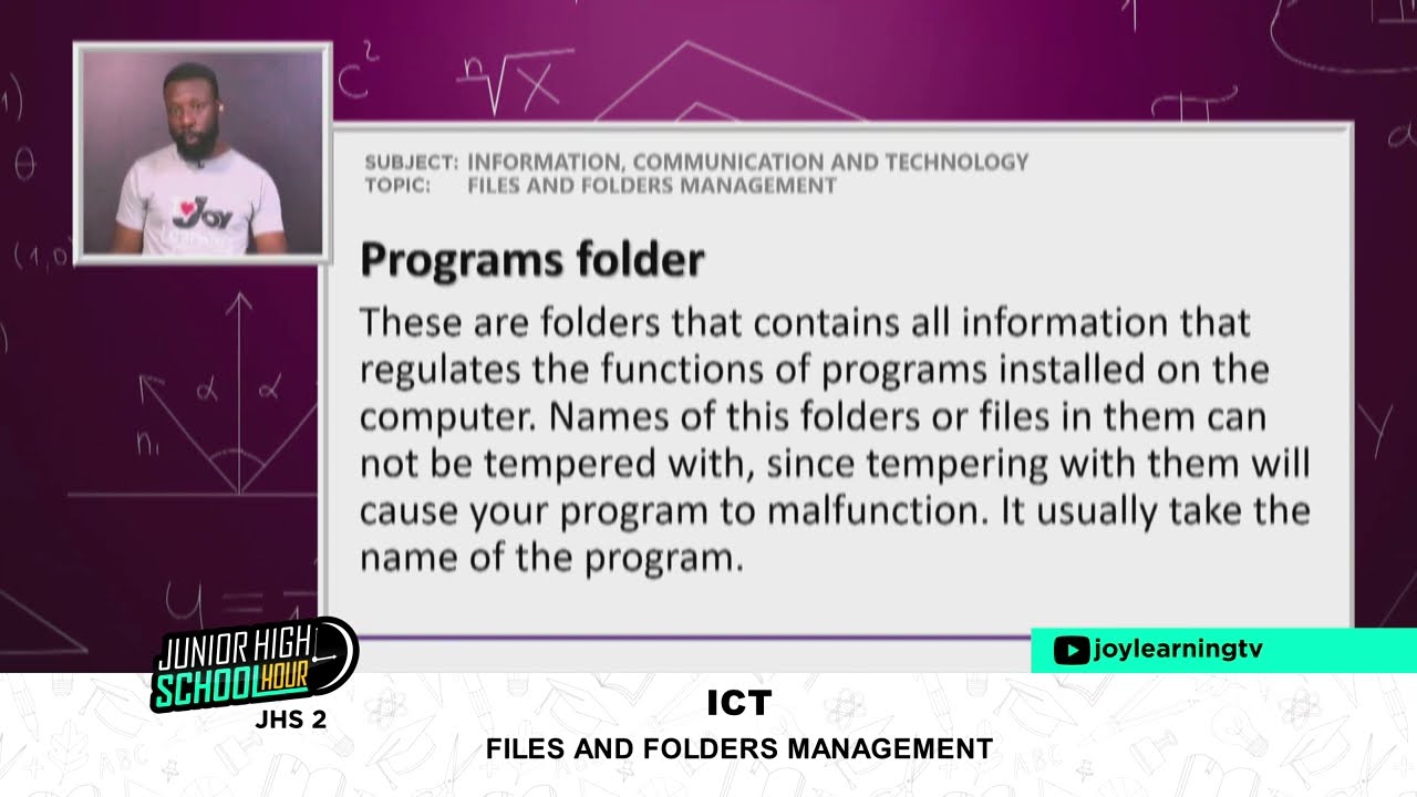 JHS 2 - ICT - Files and Folder Management