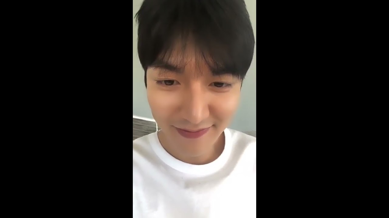 20190823 Lee Min Ho Live stream on Instagram