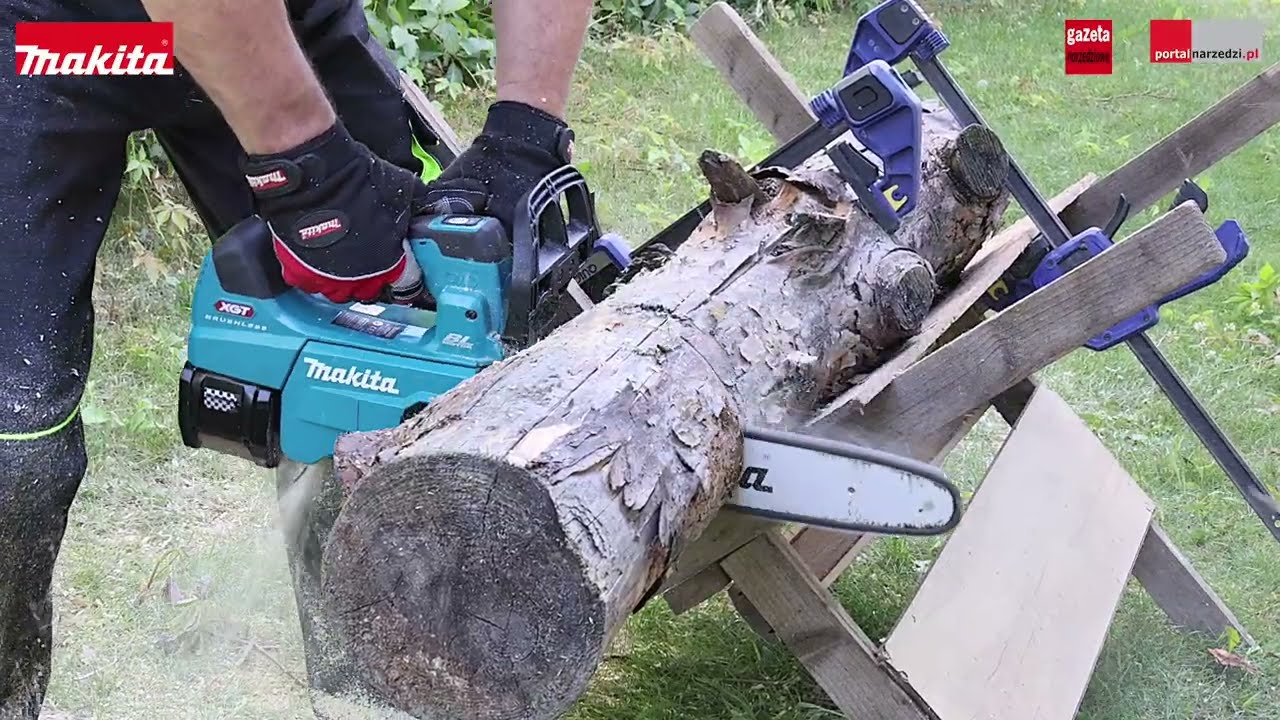 Test pilarki akumulatorowej Makita UC004G 40V max XGT