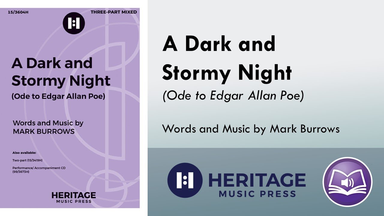 A Dark and Stormy Night (Three-part Mixed) - Mark Burrows