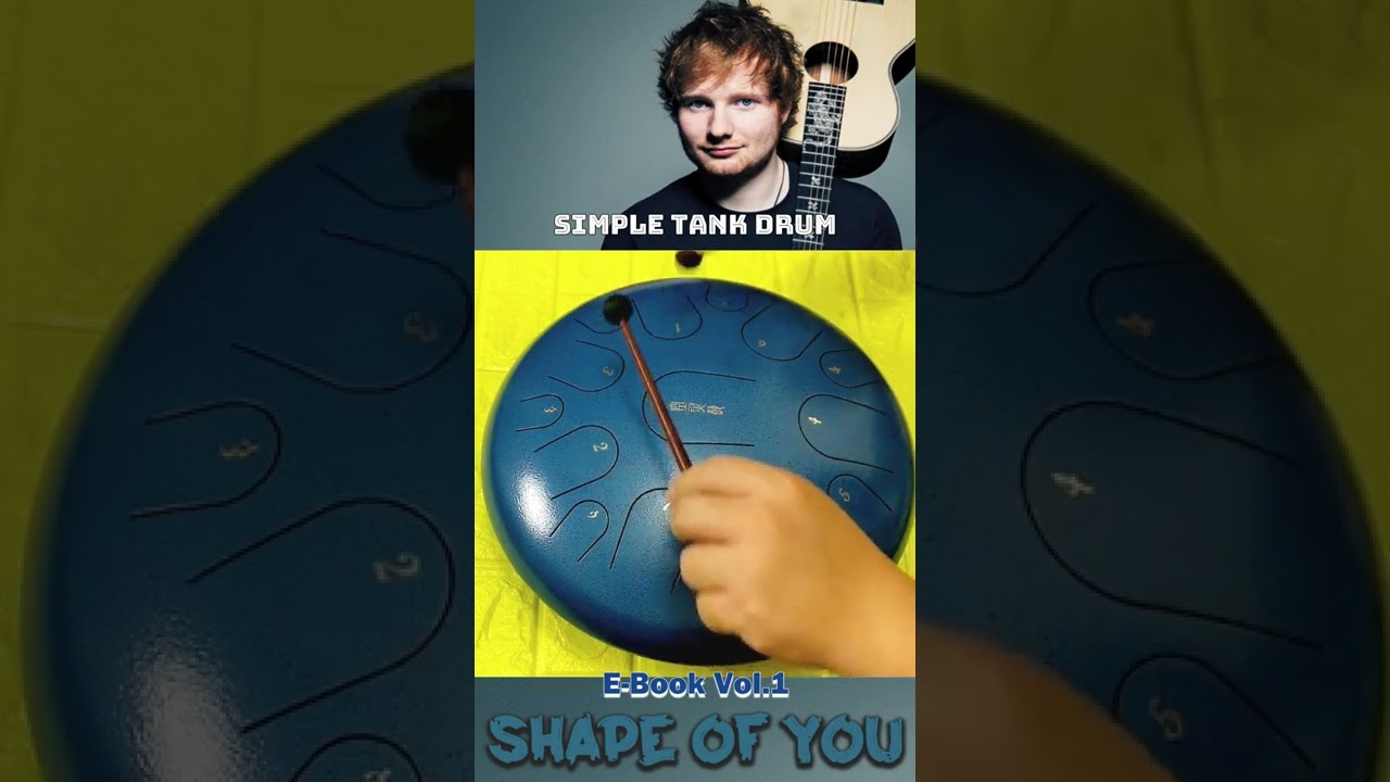 Shape Of You #shorts #short #tankdrum #steeltonguedrum #shortvideo #edsheeran #shapeofyou
