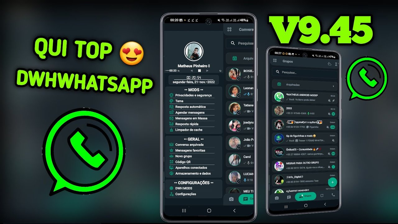 QUI TOP 🥳 DWH WHATSAPP V9.45 / BASE DO FOUAD.