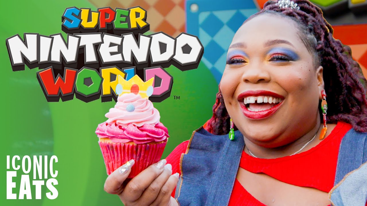 Пробуем ВСЕ 23 блюда из меню в Super Nintendo World в Universal Studios Hollywood | Delish