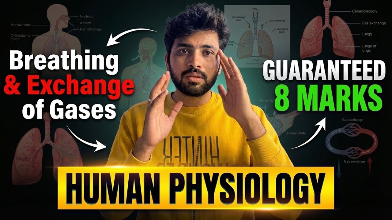 Breathing and Exchange of Gases One Shot😱| Human Physiology Quick Revision | NEET 2026