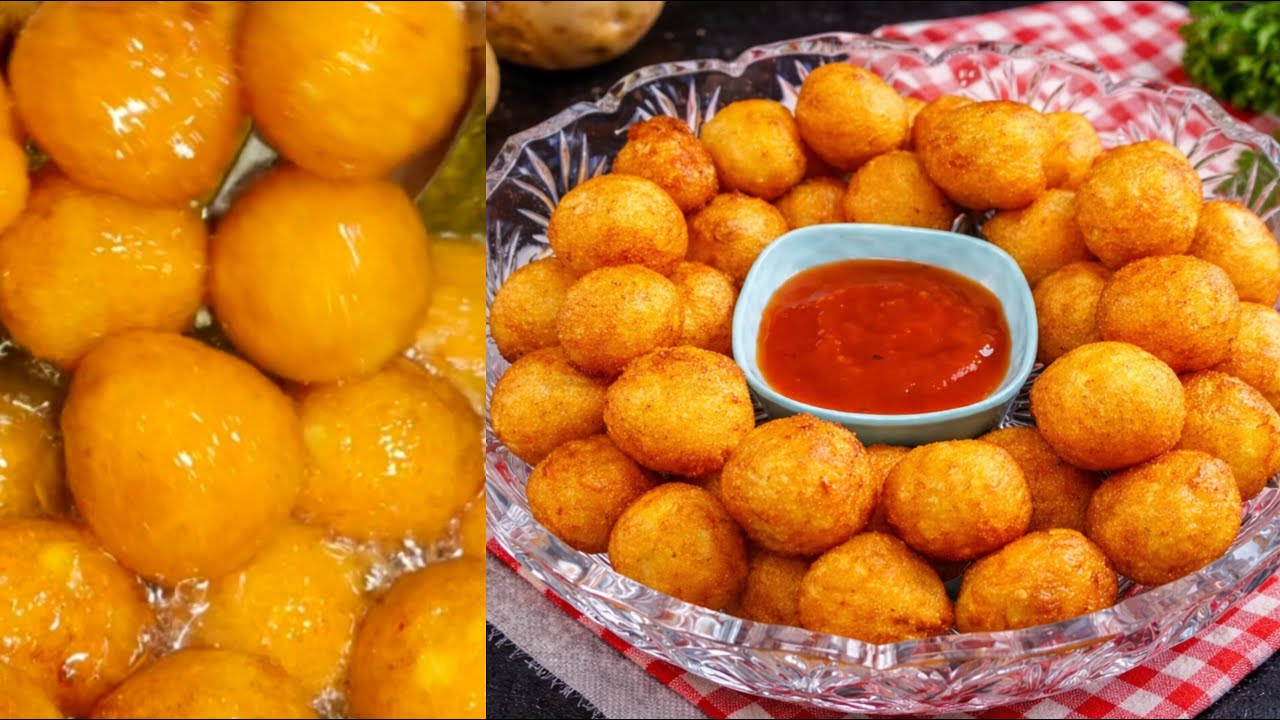 Easy potato balls recipe | Crispy potato balls | Fried mashed potato balls