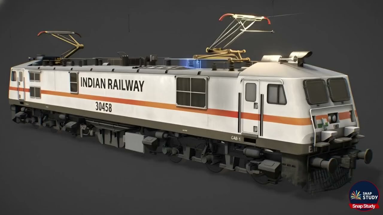  बिजली से चलने वाली लोकोमोटिव !! Electric Locomotive ⚡!! #indianrailways #indianlocomotives 