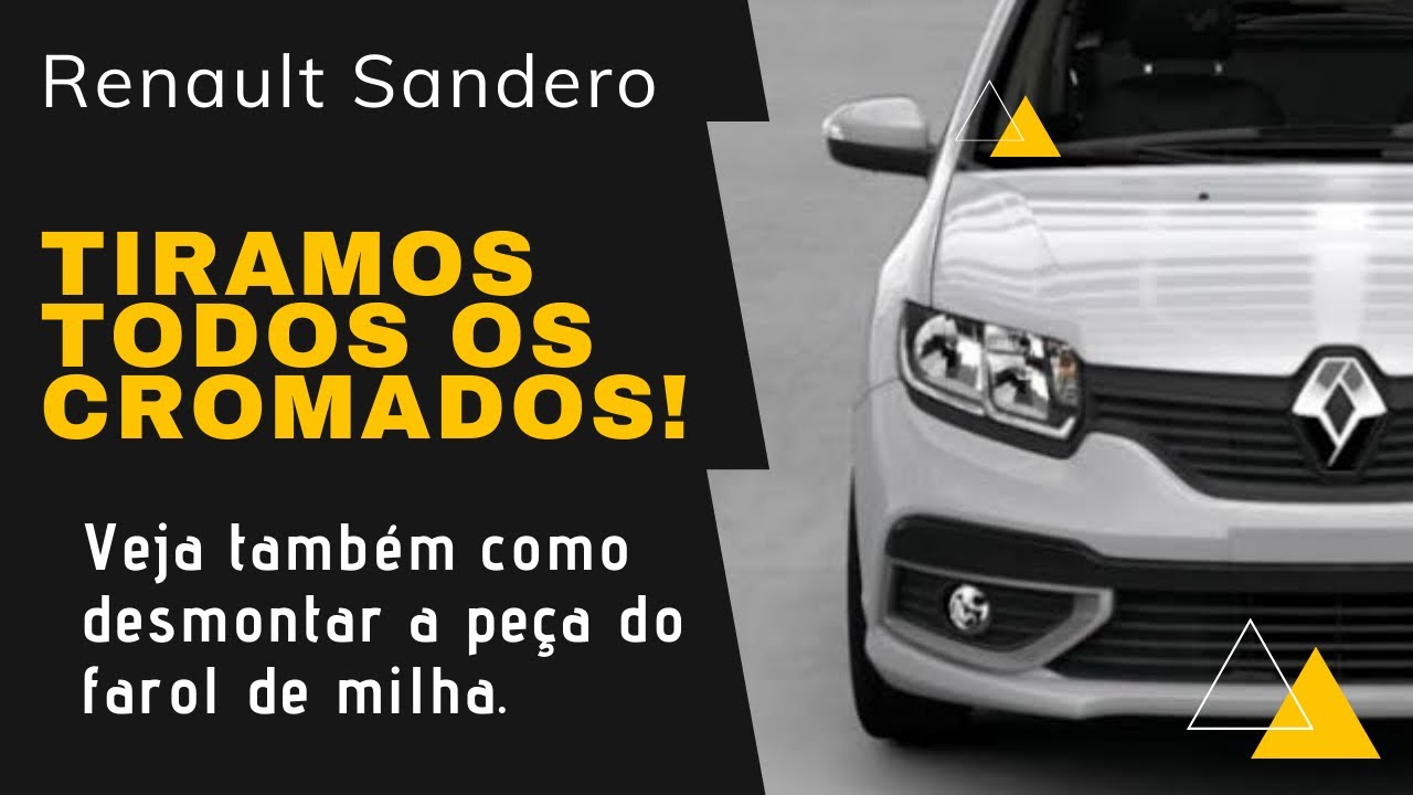Customização Sandero, vou mostrar também como desmontar a peça do farol de milha!