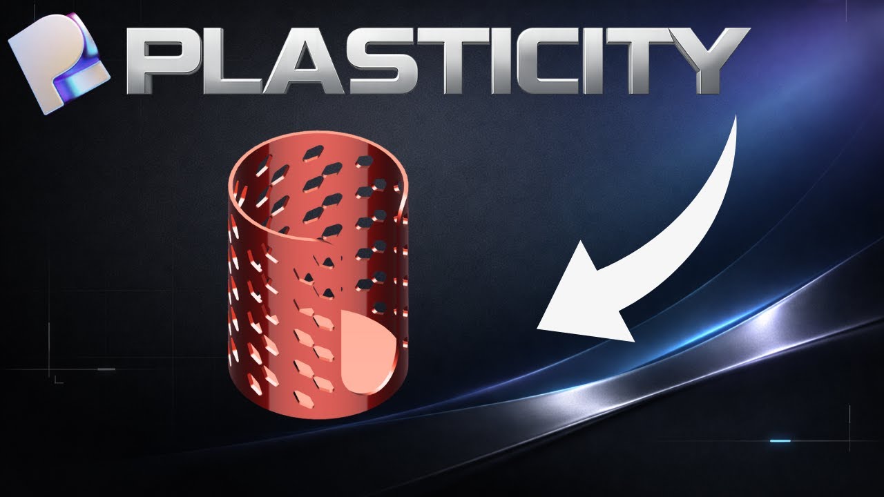 Plasticity CAD: Modelowanie części z otworami (Boolean + szyk kołowy) | Tutorial krok po kroku