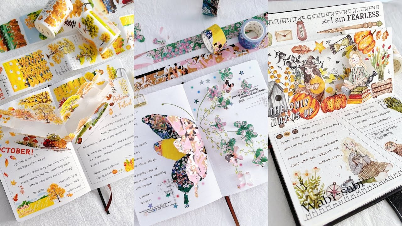 ASMR Aesthetic Journaling | 3D Layered  | The Washi Tape Shop