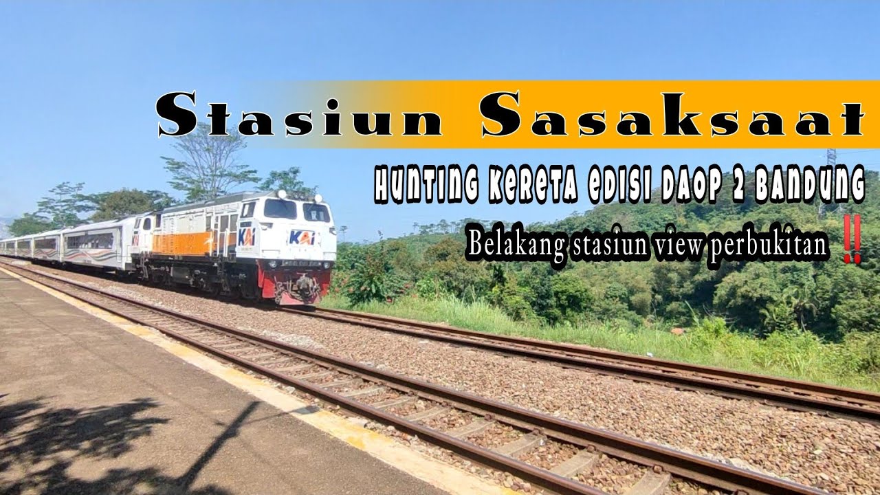 Stasiun Sasaksaat Kabupaten Bandung Barat‼️View langsung dengan alam,,,