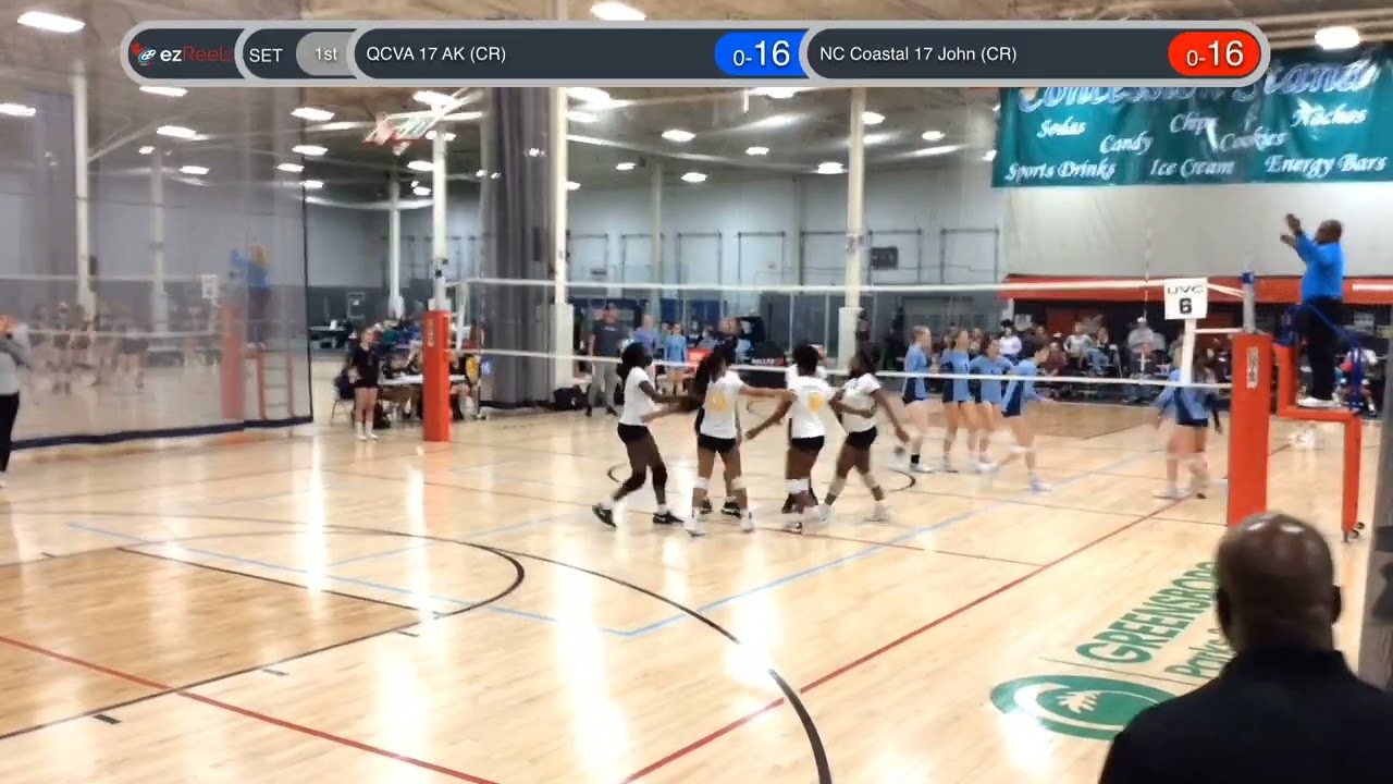 QCVA 17 AK (CR) vs NC Coastal 17 John (CR), 2022-03-12, Day 1, Match 3, 1st Set
